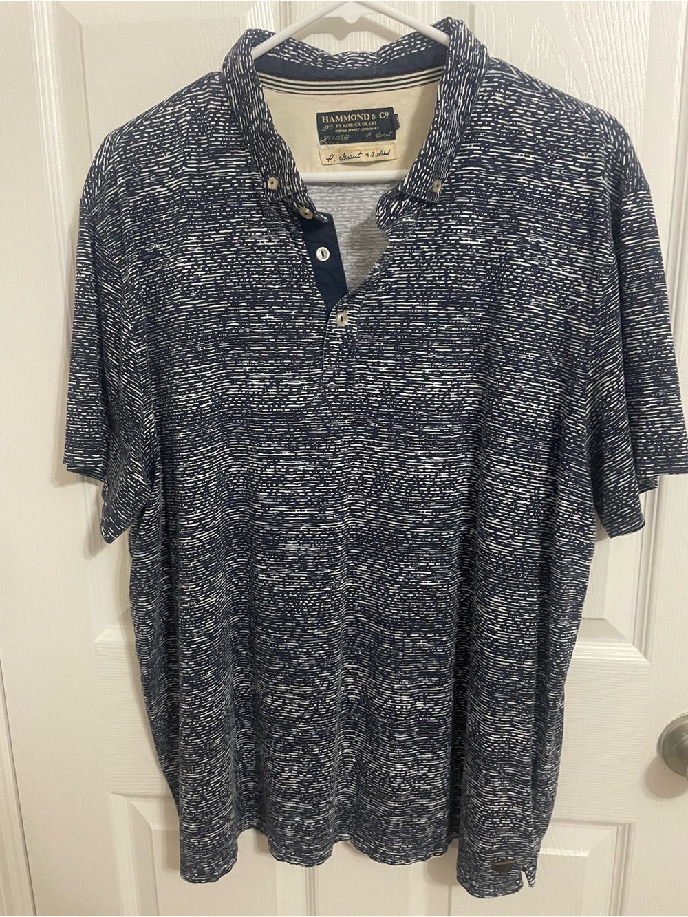 Men’s Navy Heathered Polo Shirt